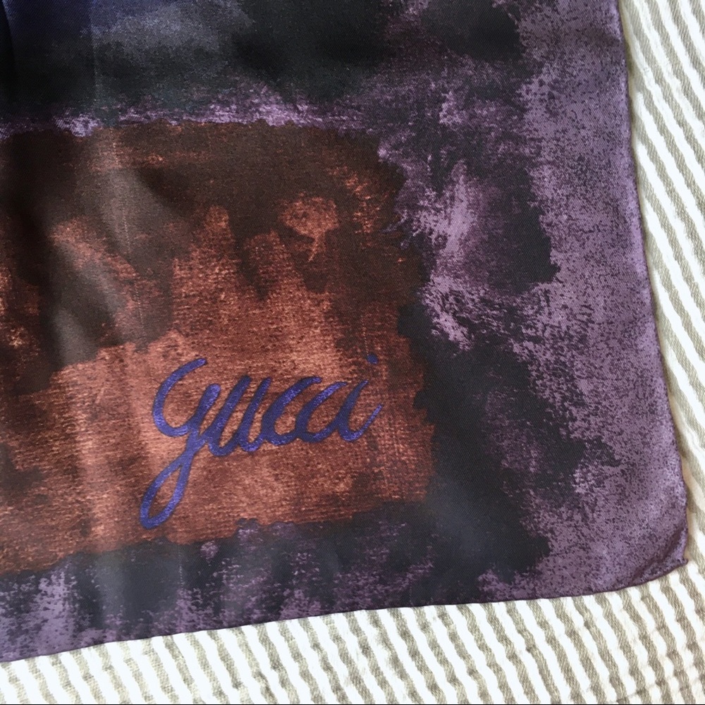 Gucci Silk Scarf Square Monogram G Abstract - Picture 2 of 7